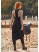 Halter Neck Zipper Back Closure Wholesale Black Harem Jumpsuit