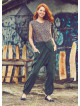 Pocket Detail Casual Boho Wholesale Cotton Drop Crotch Pants